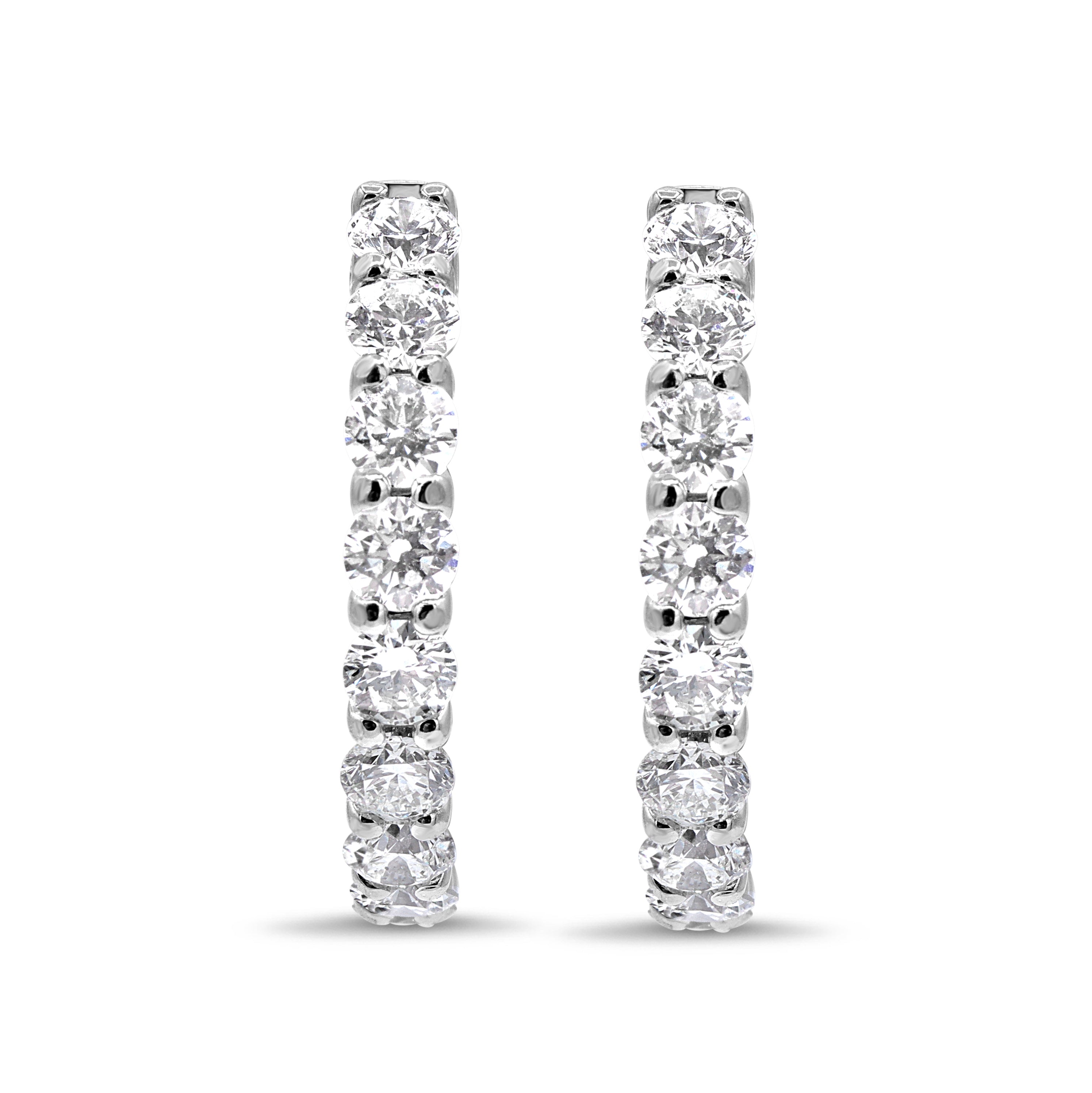 1-Inch Diamond Hoops