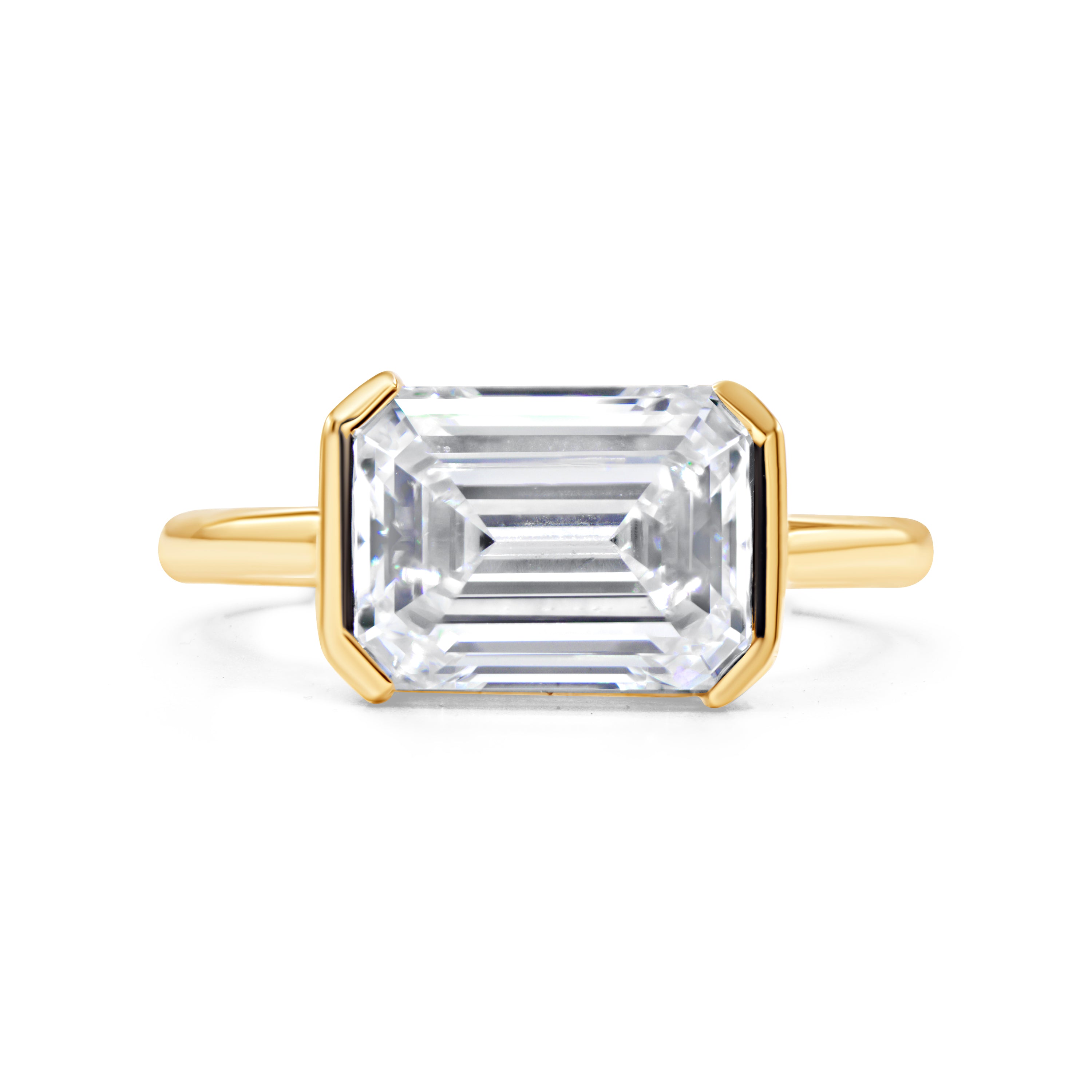 The East-West Semi Bezel Ring