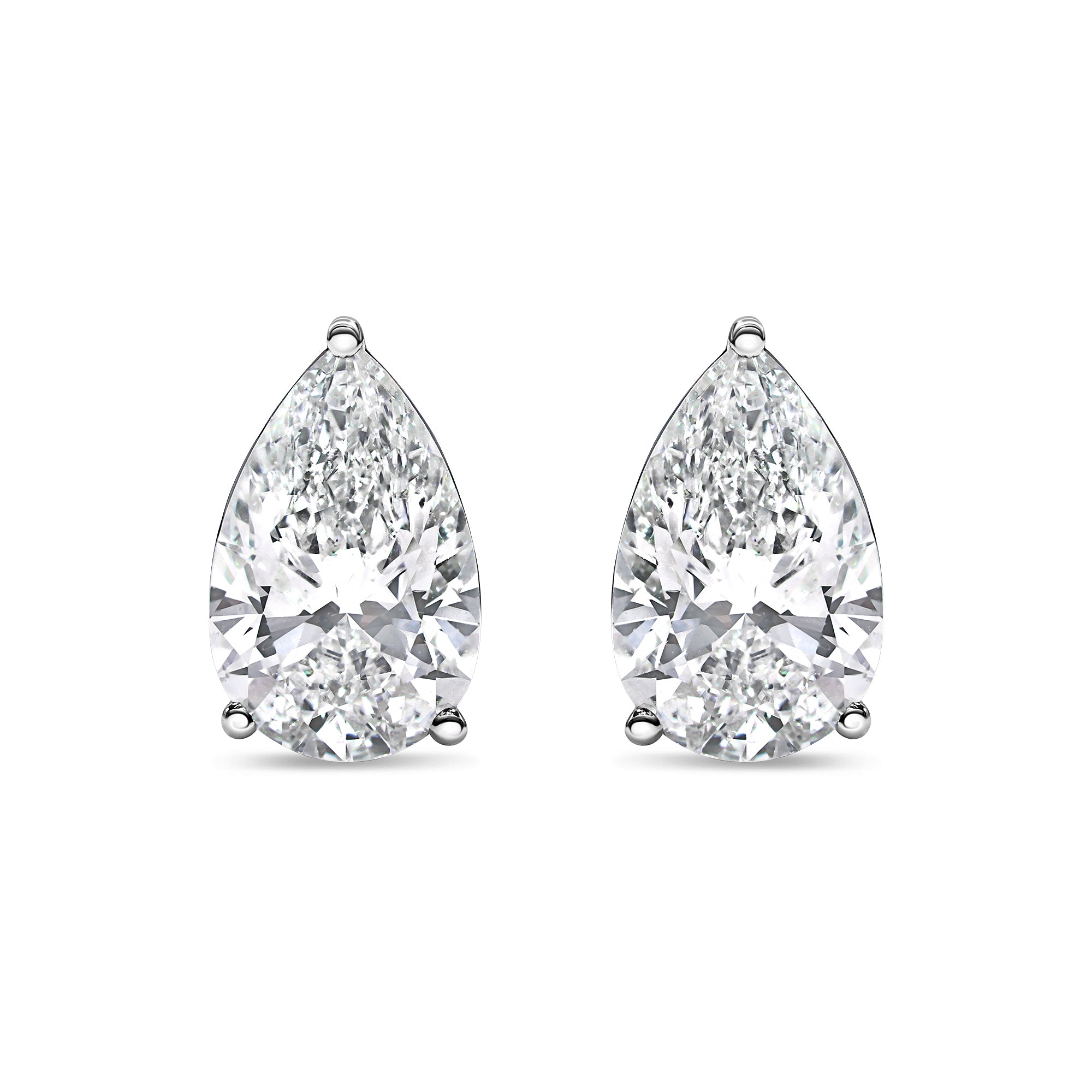 Lab Grown Pear Shaped Diamond Studs