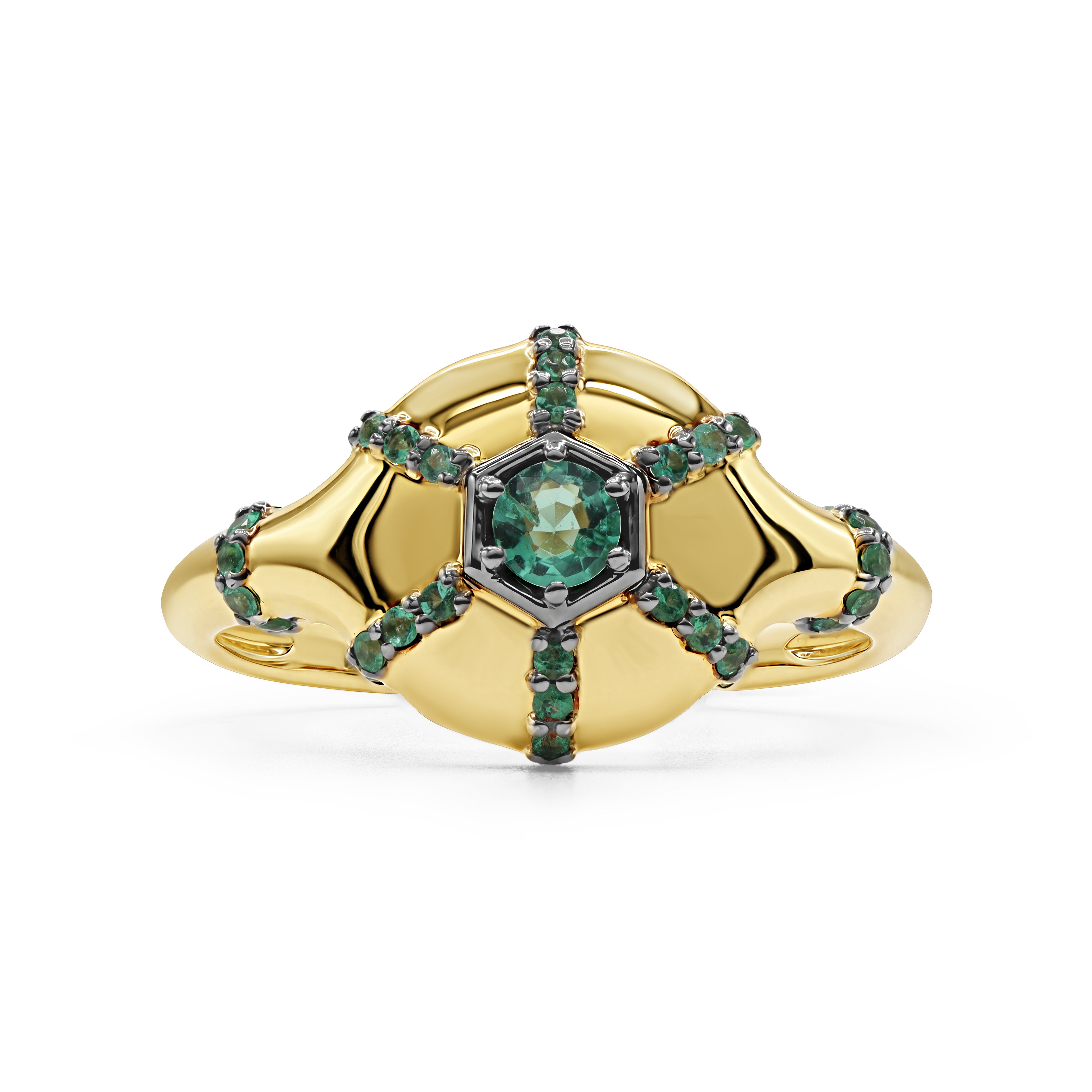 The Emerald Starburst Ring