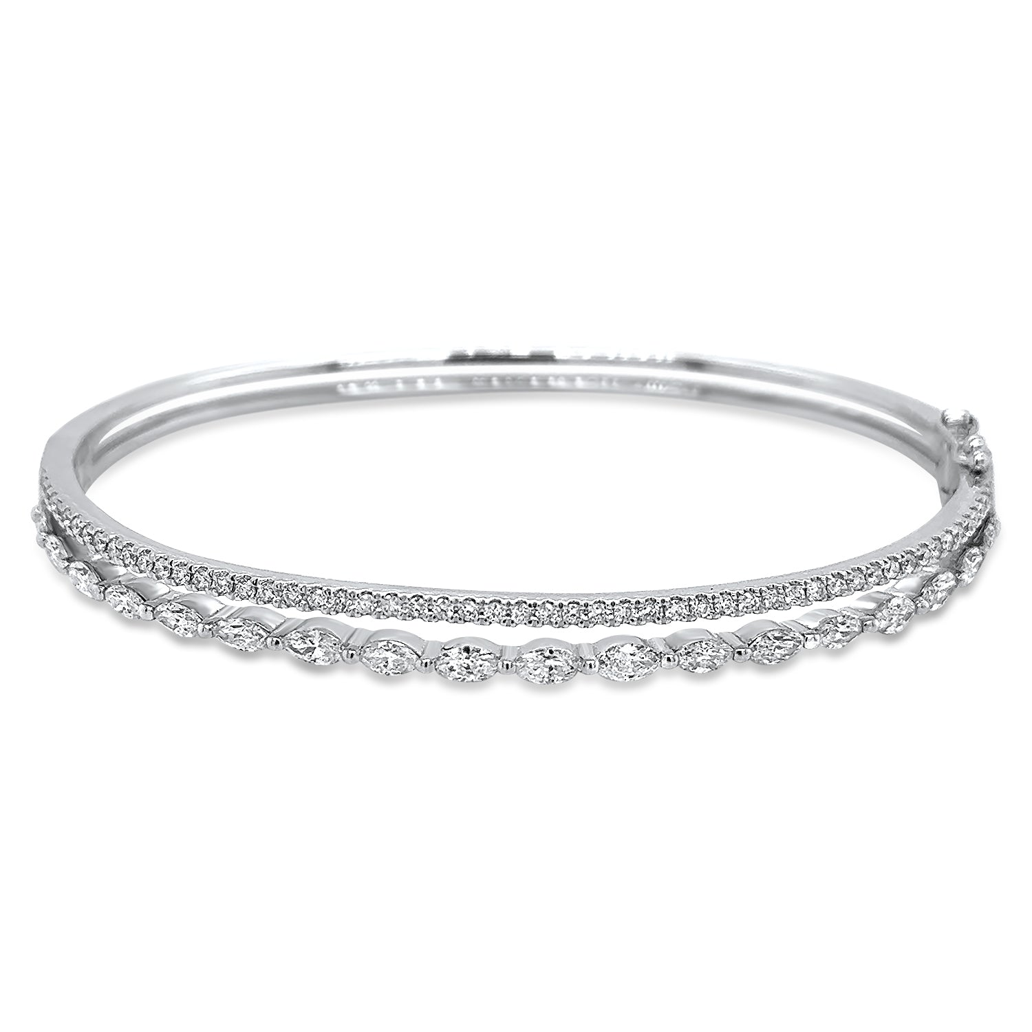 Double Diamond Bangle