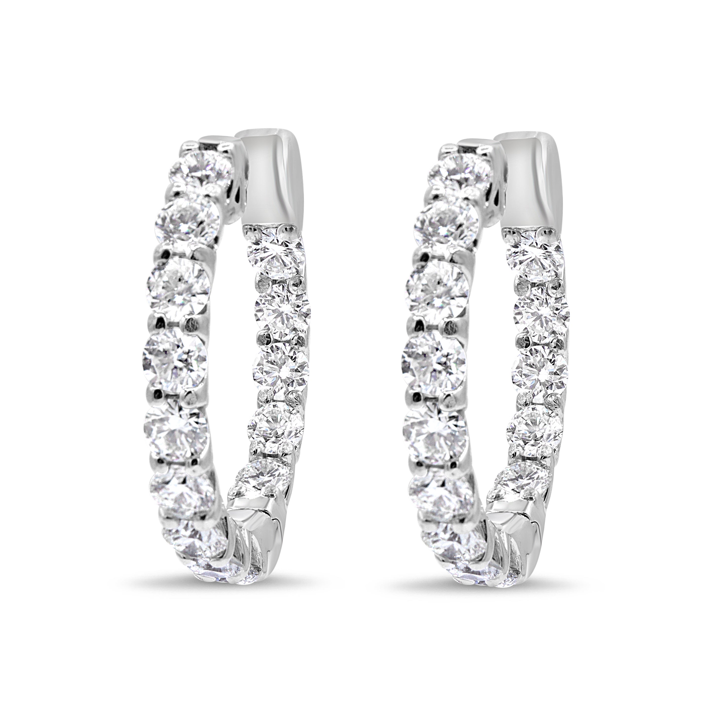 1-Inch Diamond Hoops