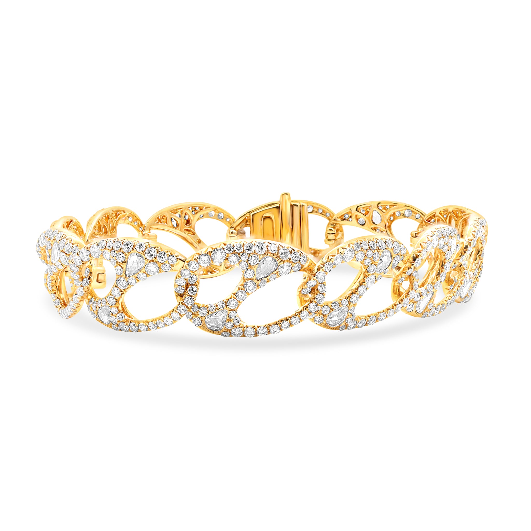 Brilliant and Rose Cut Bracelet