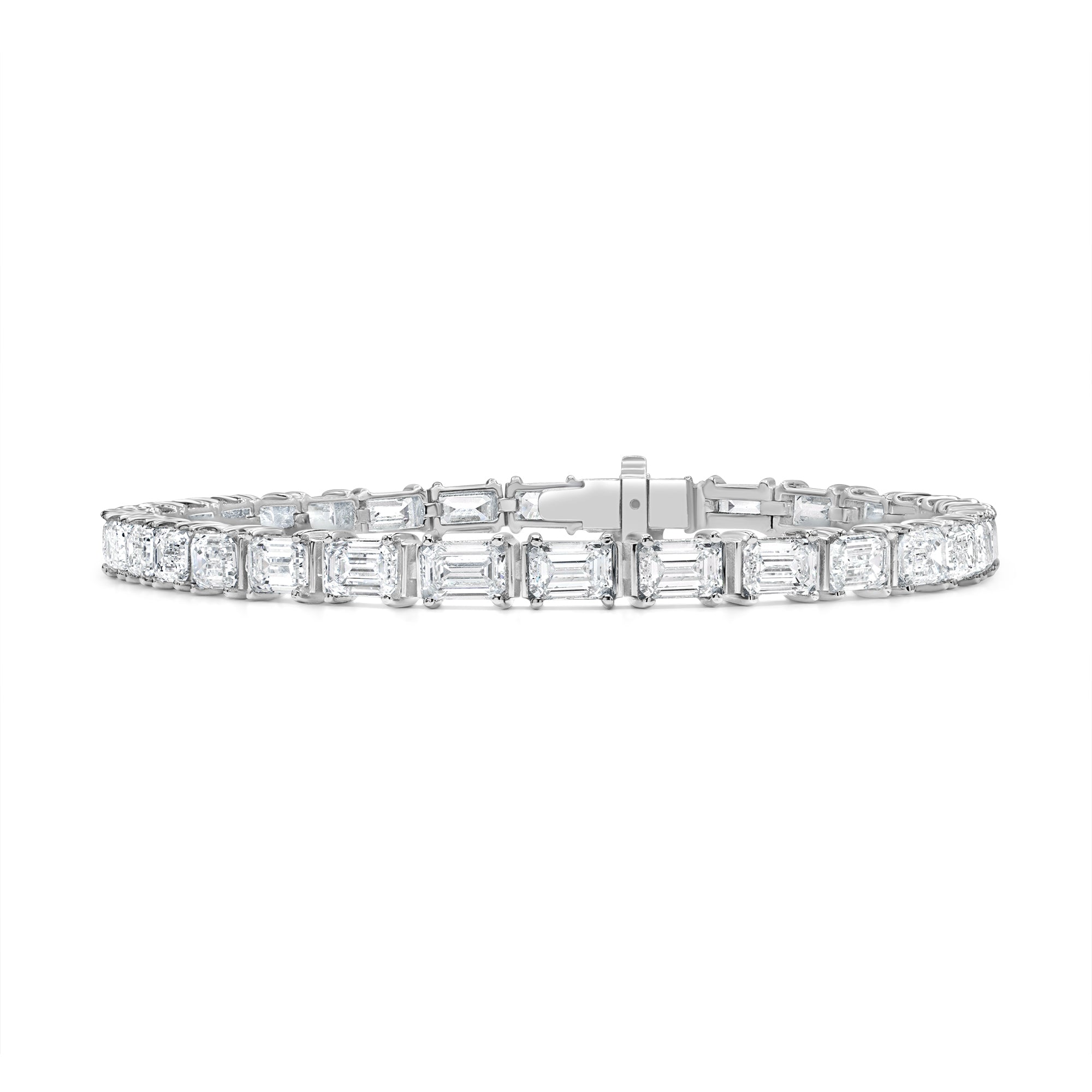 East West Emerald Cut Bracelet