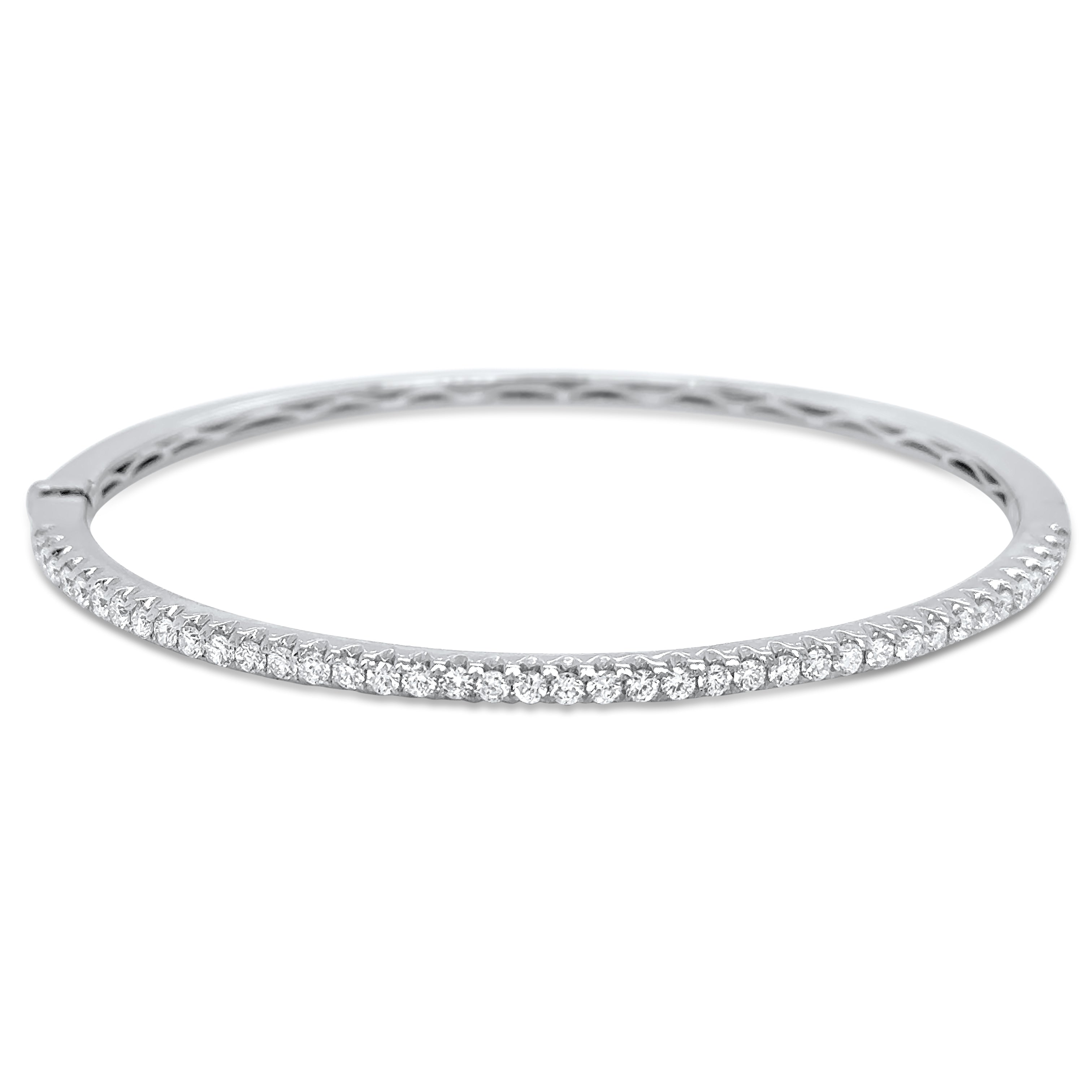 Single Row Diamond Bangle