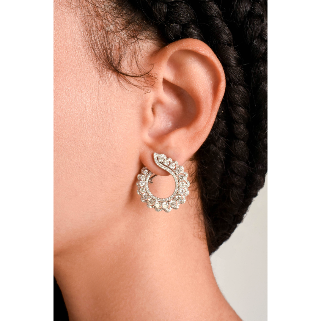 Round Spiral Earrings