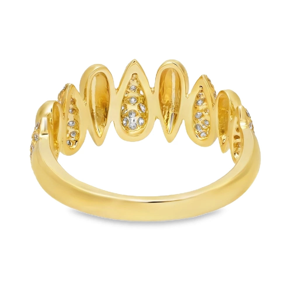 Graduating Bold Gold and Diamond Ring