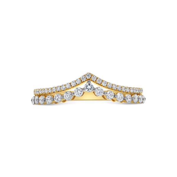 Round Diamond Tiara Ring