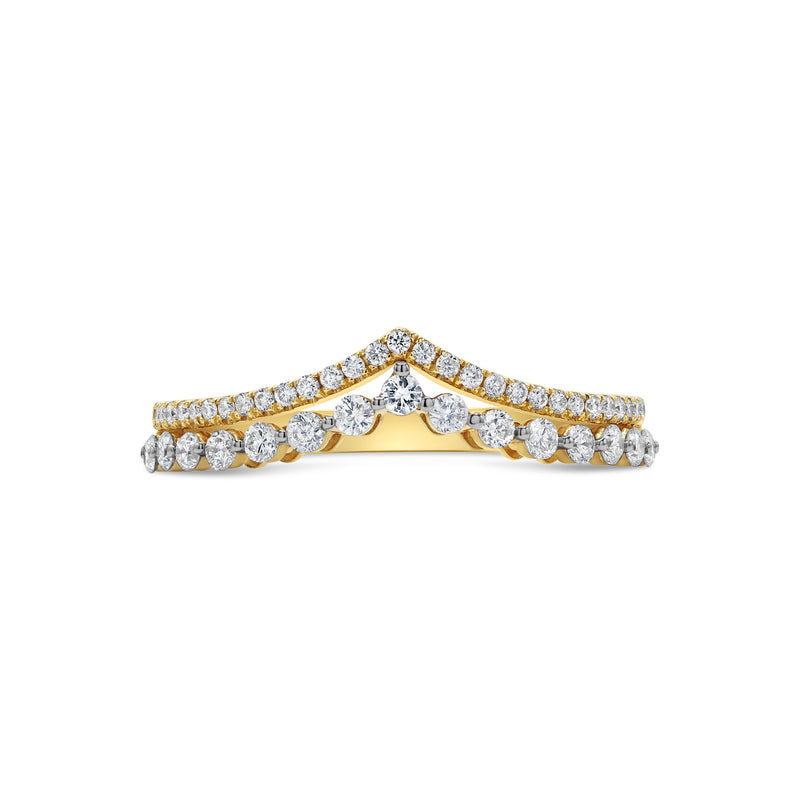 Round Diamond Tiara Ring