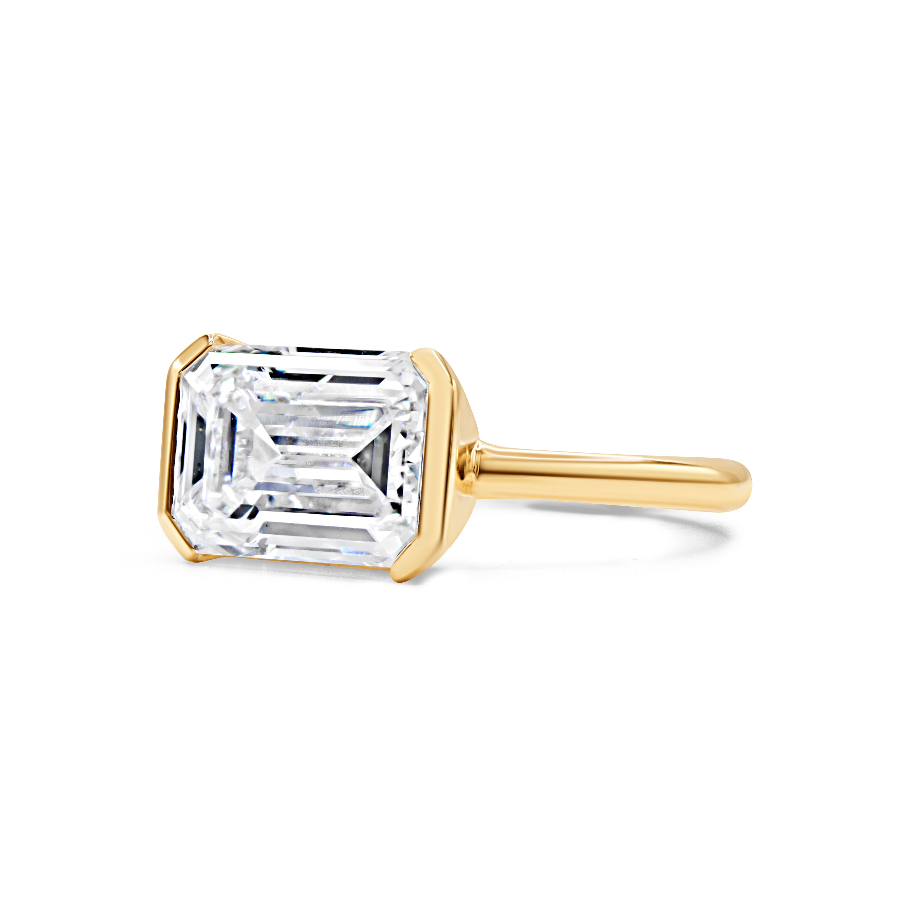 The East-West Semi Bezel Ring