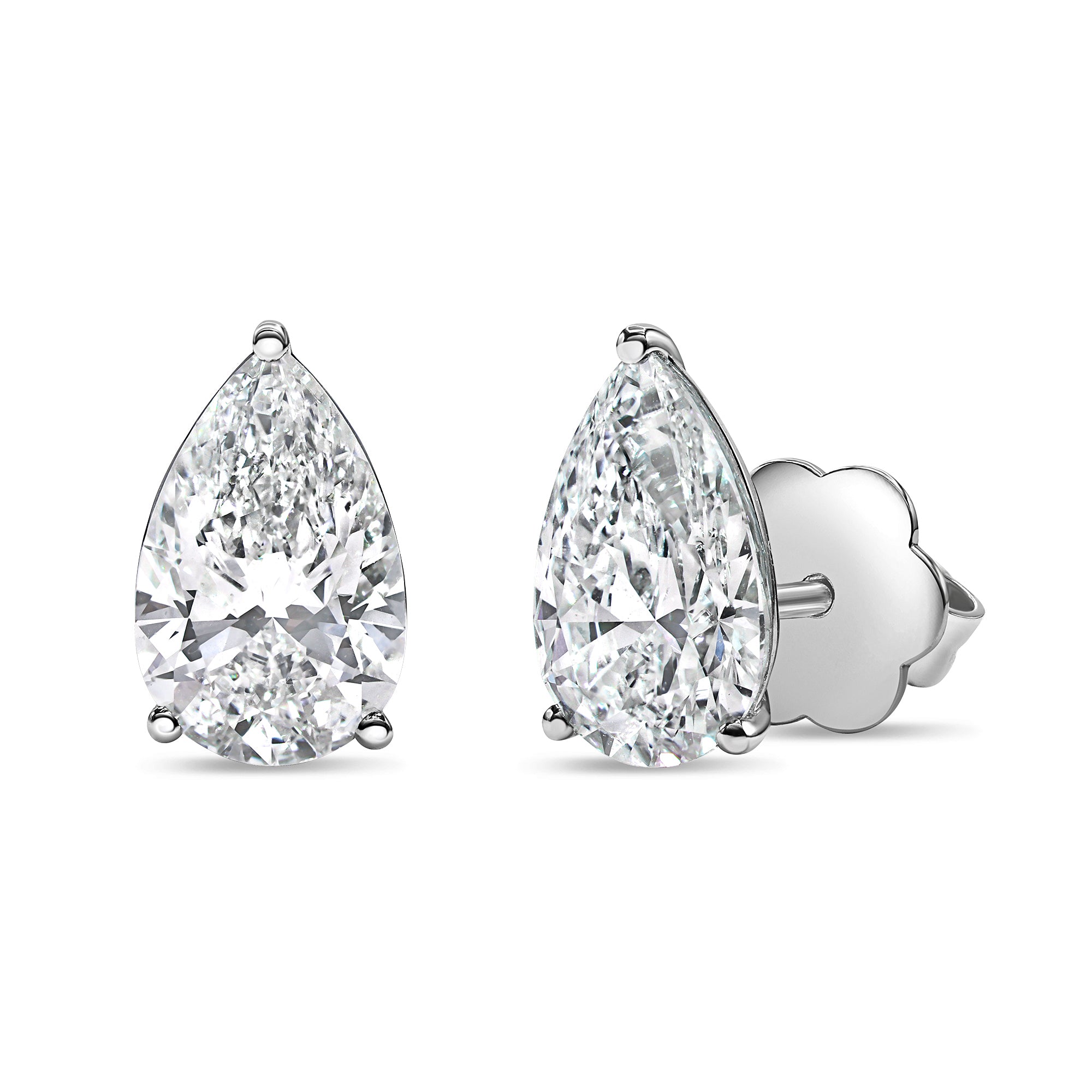 Lab Grown Pear Shaped Diamond Studs