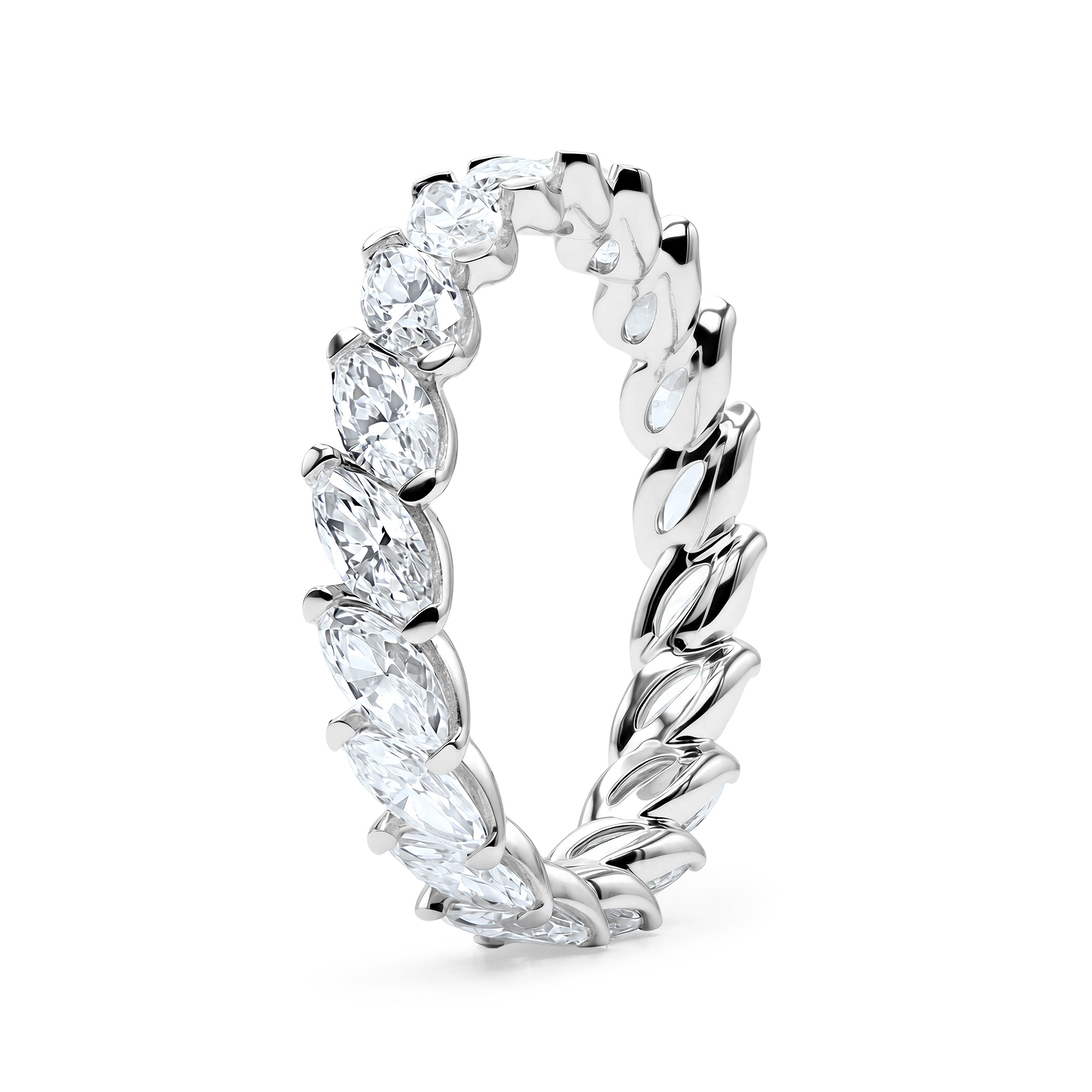 Lab Grown Marquise Diamond Eternity Band