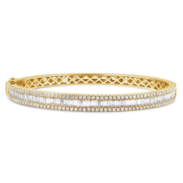 Baguette Diamond Bangle
