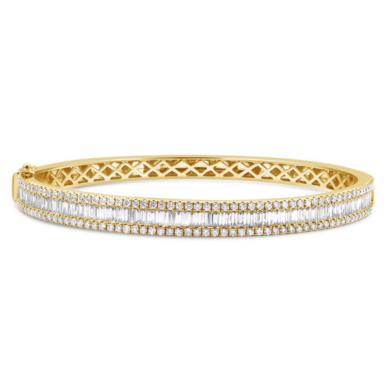 Baguette Diamond Bangle