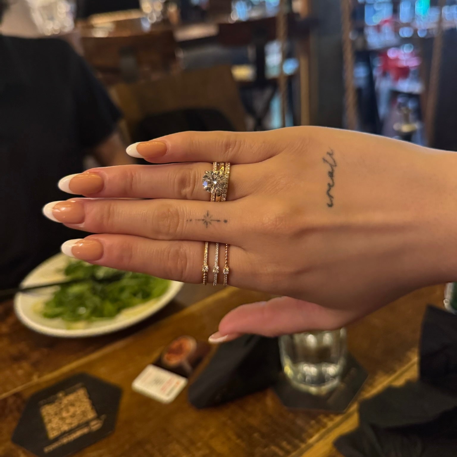 Tri-Color Gold Diamond Row Ring