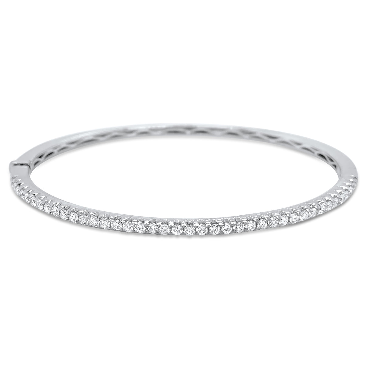 Single Line Diamond Bangles Designs